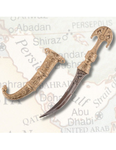 Persian dagger with sheath 6th century B.C., golden finish