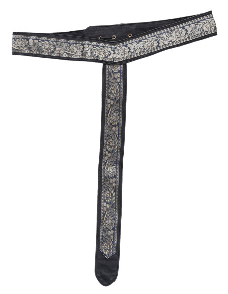 Medieval belt decorated in Y, black