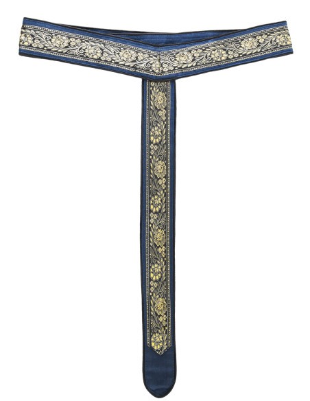 Medieval belt decorated in Y, blue color