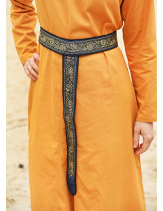 Medieval belt decorated in Y, blue color 2