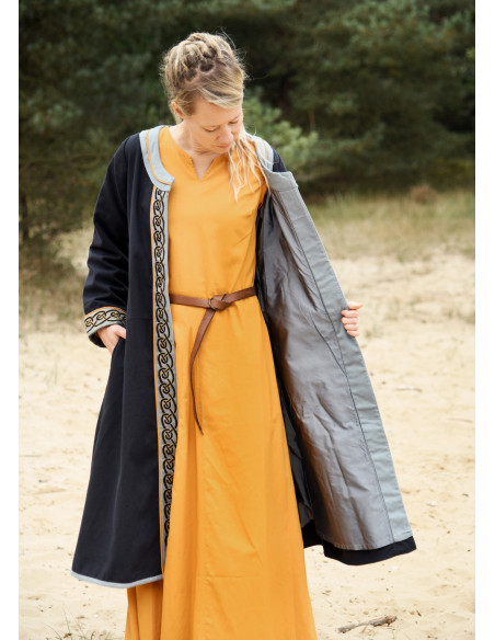 Viking embroidered coat model Ella,...
