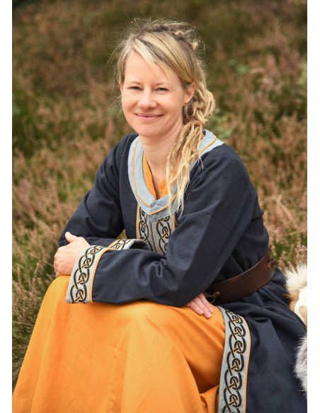 Viking embroidered coat model Ella,...