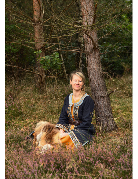 Viking embroidered coat model Ella,...