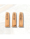 Pack of 3 metal rifle bullets