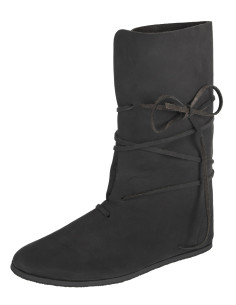 Viking Oseberg Boots with Laces, Black (9th Century) 2