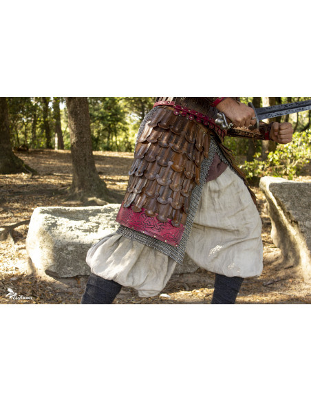 Tassets or Varego Pouches, brown (pair)