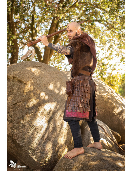 Tassets or Varego Pouches, brown (pair)