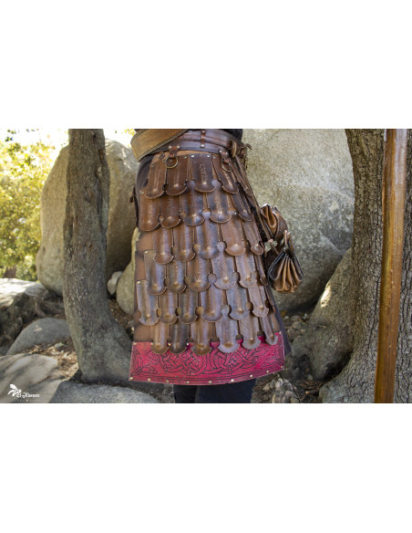 Tassets or Varego Pouches, brown (pair)