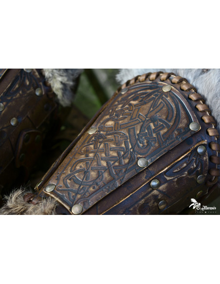 Viking Baldur Bracelets with Rabbit Skin