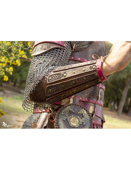 Varangian Viking Bracers, brown