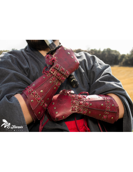 Bushido Samurai Bracers with Gauntlets