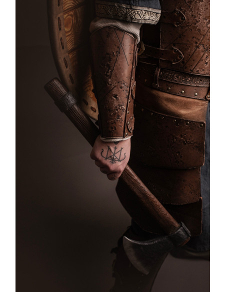 Medieval Mercenary Bracers, pair