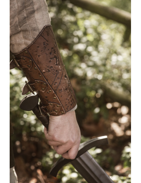 Medieval Mercenary Bracers, pair