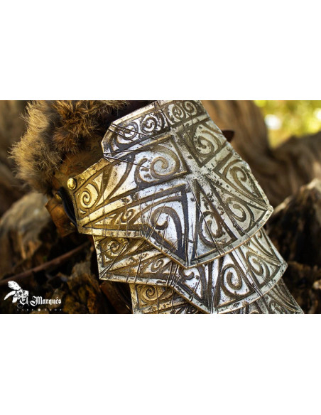 Aged Barbarian Bracers - brown