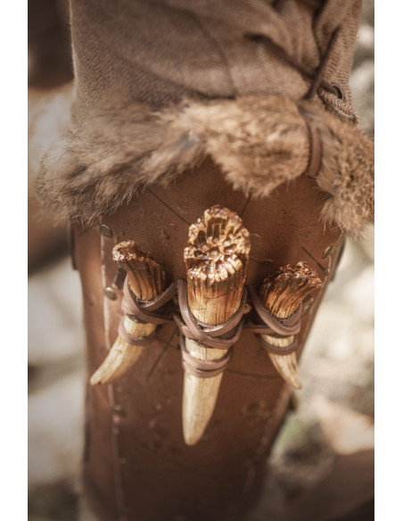 Viking Greaves Berkeser with Fangs