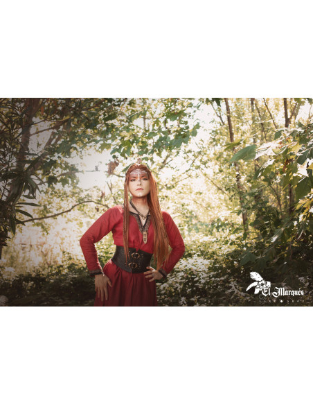 Viking Valkyrie Corset Belt - Brown