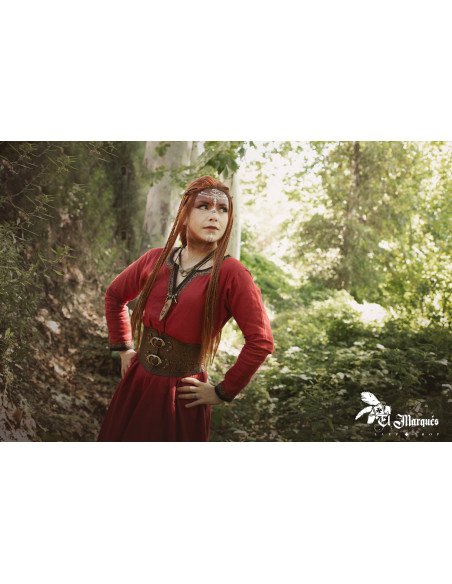 Viking Valkyrie Corset Belt - Brown