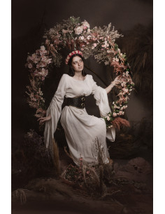 Noble Lady Corset Belt with Brocade - Black 2