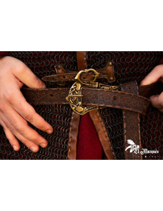Celtic belt double knot in leather