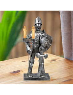 Medieval Templar Warrior with Candle Holder 2