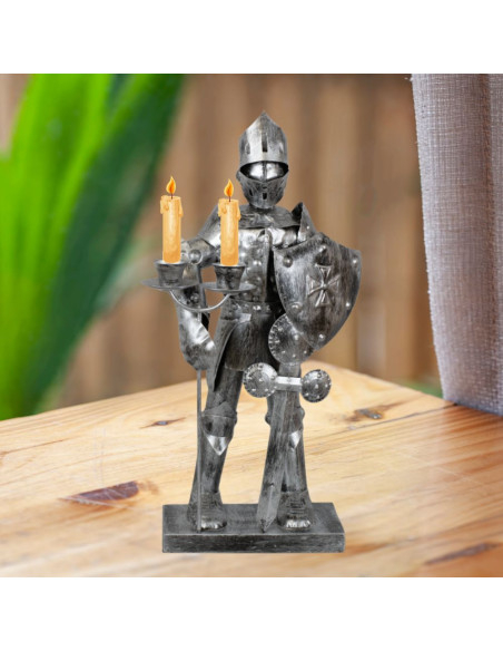 Medieval Templar Warrior with Candle...