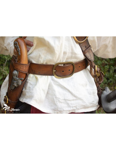 Pirate Belt in brown leather