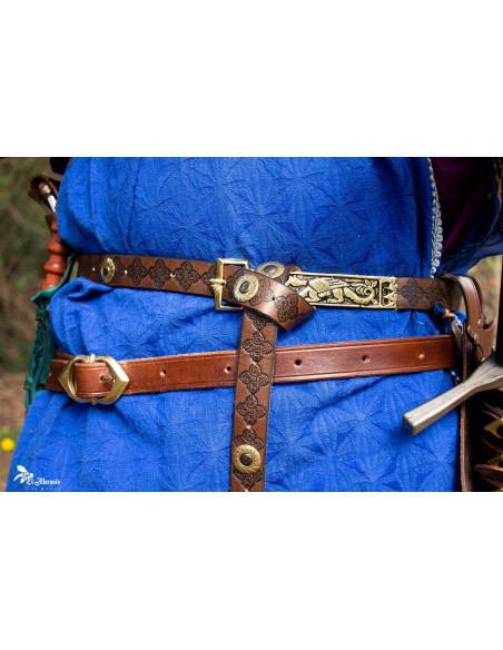 Medieval Knight Belt in Leather