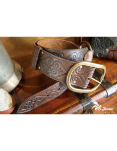 Noble Renaissance Leather Belt - Brown 2