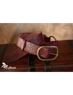 Noble Renaissance Belt in Leather - Red