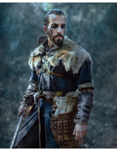 Viking Warrior Cape Fenrir made of rabbit 2