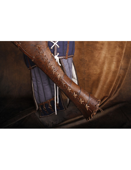 Barbarian Quiver in Aged Brown Leather