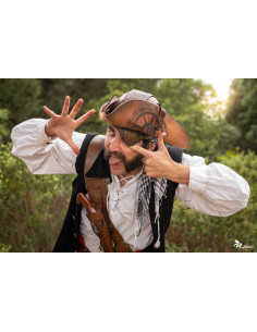 Brown Leather Pirate Eye Patch 2