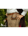 Leather belt pouch with 4 magic potions