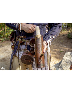 Medieval scroll holder for medieval fairs or LARP