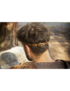 Viking Odin Eye Patch in Brown Leather 2