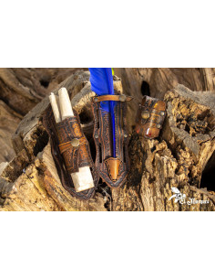 Medieval Calligraphy Set. Scroll Holder, Pen Holder, and...