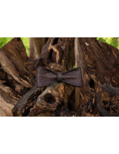 Brown Leather SteamPunk Bow Tie