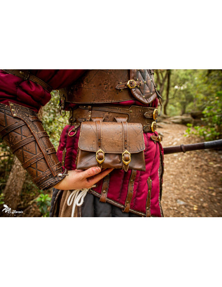Medieval Adventurer Bag in leather,...