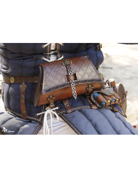 Medieval Soldier Bag in genuine leather