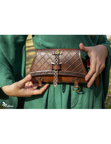 Medieval Soldier Bag in genuine leather