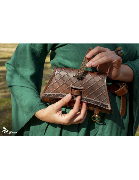 Medieval Soldier Bag in genuine leather