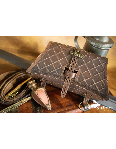 Medieval Soldier Bag in genuine leather