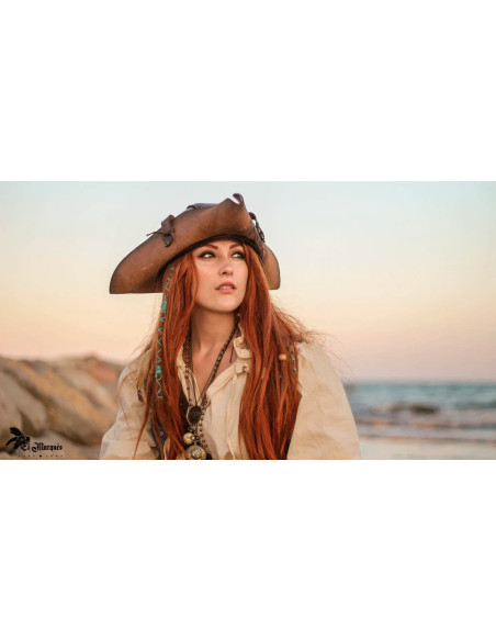 Pirate Tricorn Hat, rose of the winds