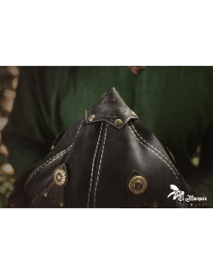 Viking Hat made of sheep and leather 2