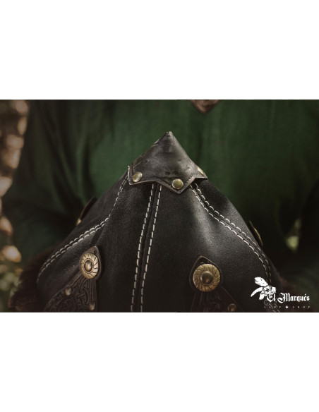 Viking Hat made of sheep and leather