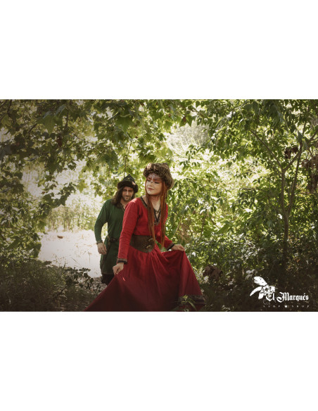 Viking Hat made of sheep and leather