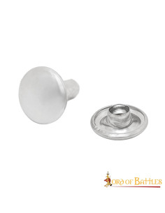 Set of 50 medieval steel buttons