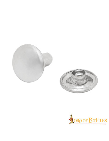 Set of 50 medieval steel buttons