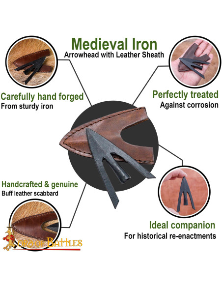 Medieval Arrowhead, Swallowtail, with...