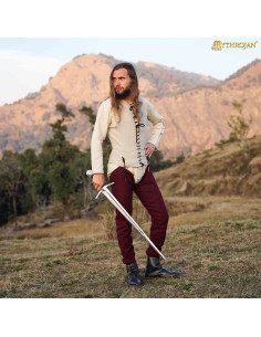 Medieval sleeveless shirt in raw color 2